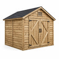Gartenhaus aus Holz mit Doppeltüren und Belüftung